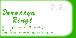 dorottya ringl business card